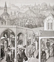 ポールラクロワの「中世の軍事と宗教生活」のフランス王フィリップ2世アウグストゥスがロンドンc.1880を発表